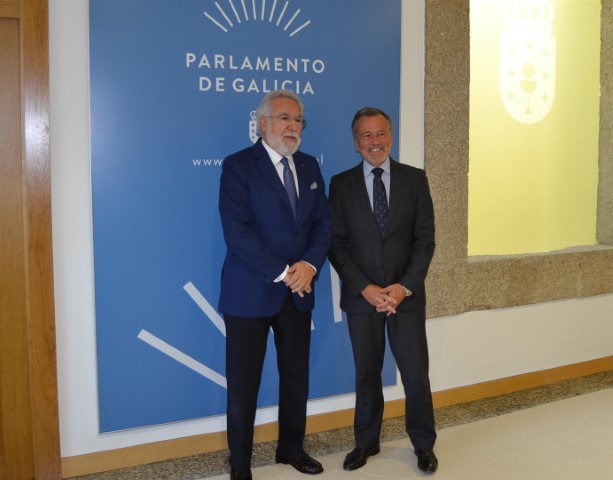 Visita institucional do presidente do CES ao Parlamento de Galicia